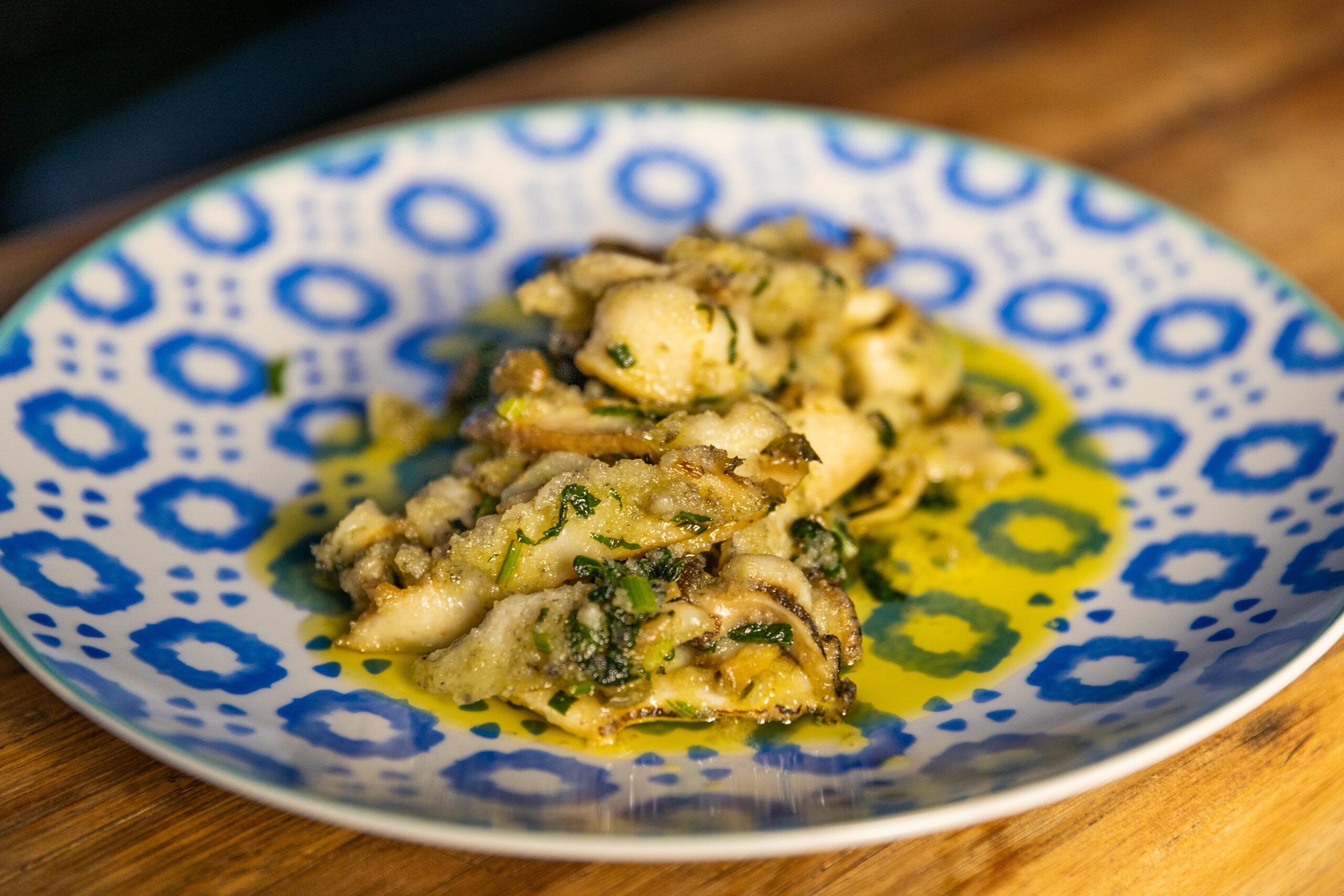 Abalone with Garlic, Caper, Parsley & Lemon